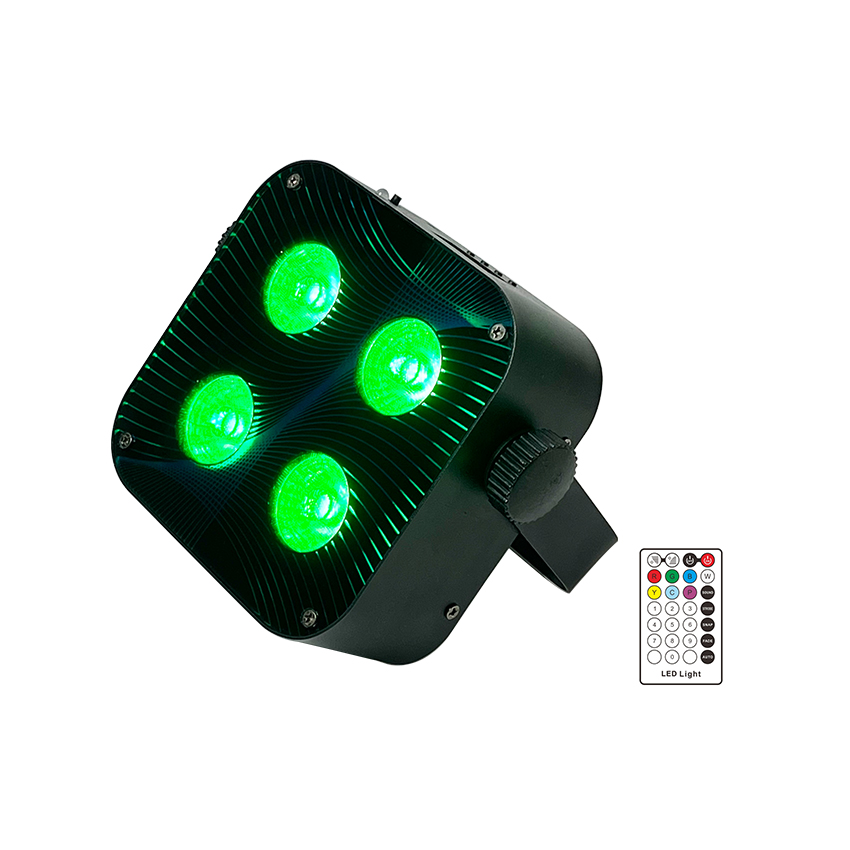 MQ-G124 4X18W led battery power wireless dmx IR remote control uplight