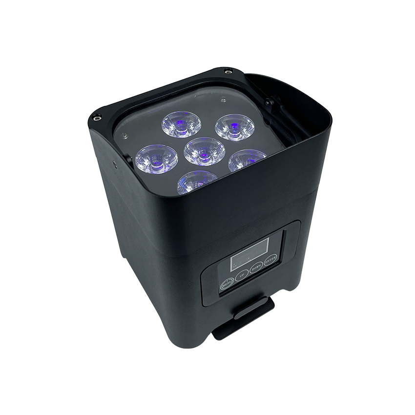 MQ-G133 Waterproof IP65 6pcs led battery & WDMX & IR remote uplighting