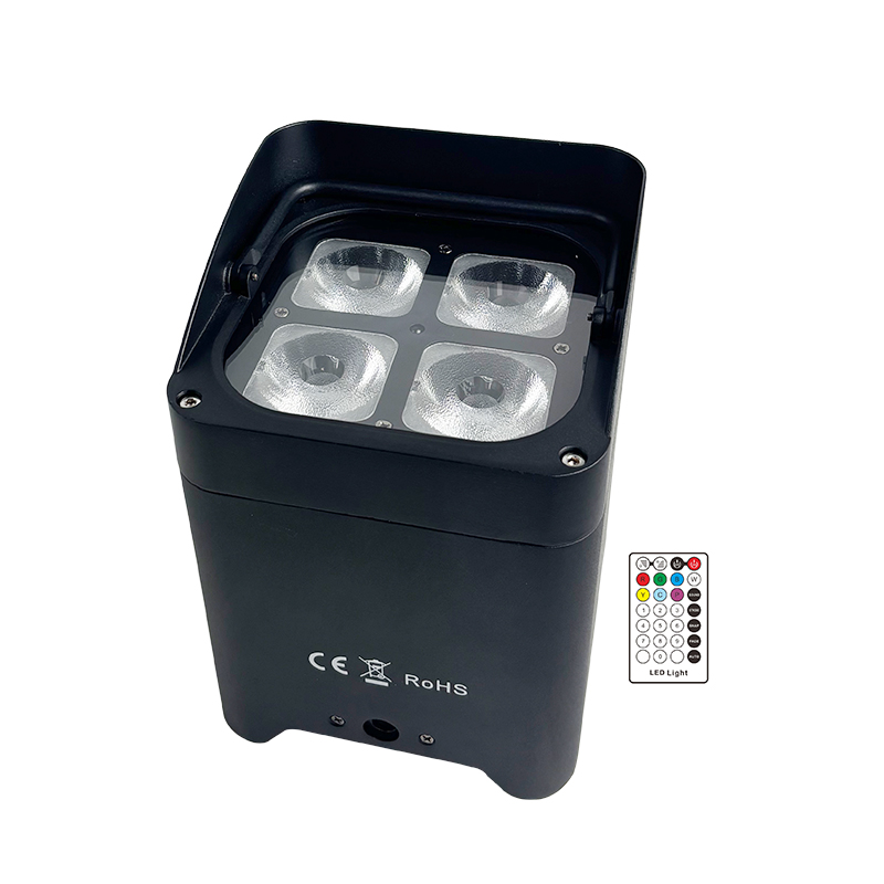 MQ-G133B 4X15W 6in1 RGBWA+UV led battery power WDMX uplighting